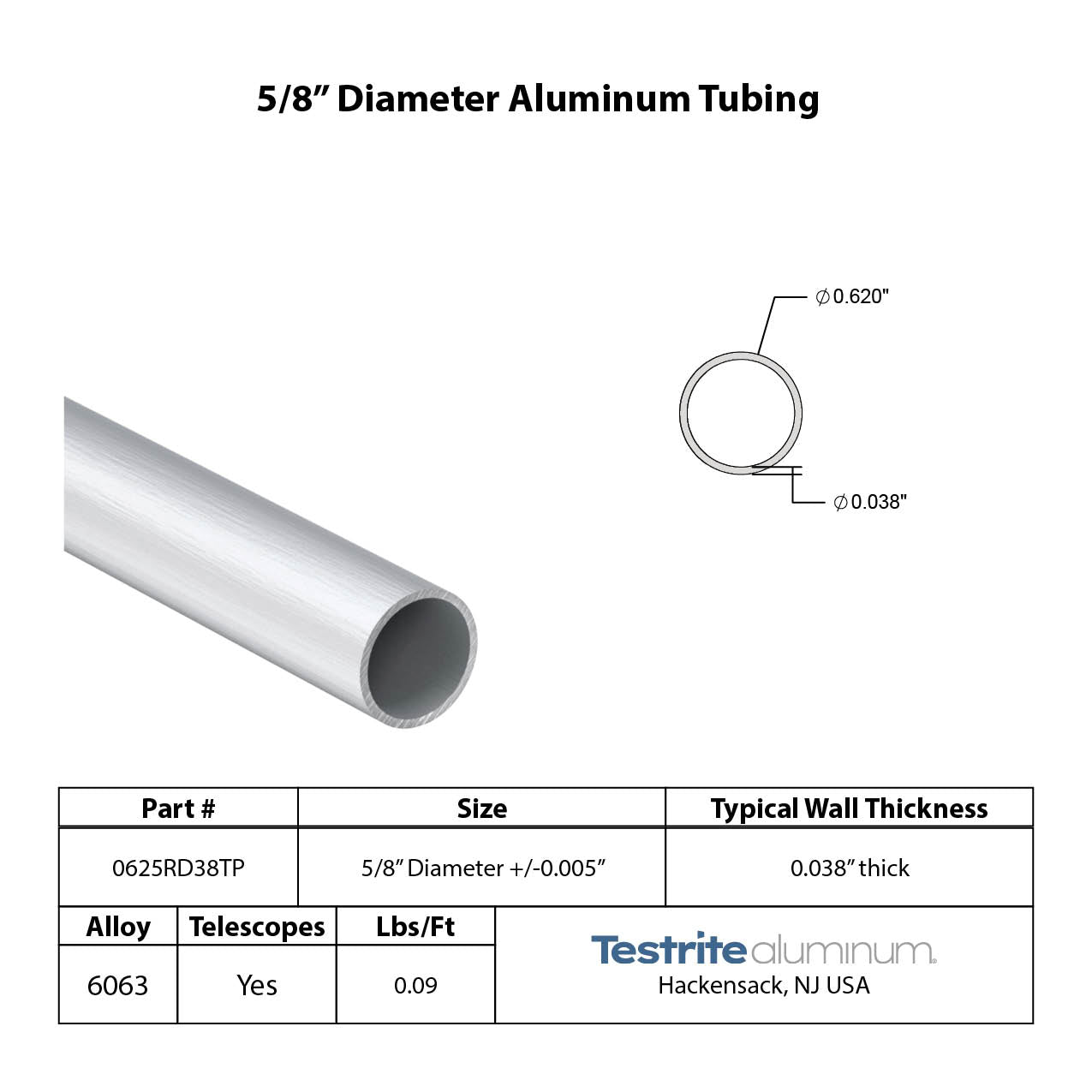 G Snap Lock 5/8 OD to 3/4 OD – Testrite Aluminum